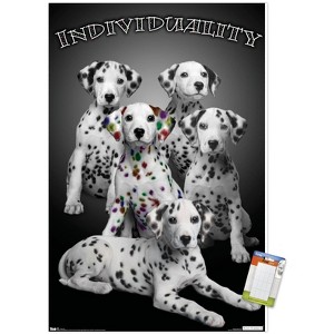 Trends International Keith Kimberlin - Dalmatian Puppies with Colored Spots Unframed Wall Poster Prints - 1 of 4
