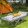 SUGIFT Portable Folding Camping Cot with Mattress And Carry Bag 75" x 28" - 3 of 4