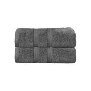 Home Weavers Elegance Essentials 550GSM 100% Cotton Zero Twist Super Absorbent Bath Towel Set - 1 of 4