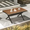 GRANDPATIO Aluminum And Steel Heated Transfer Extendable Dining Table - 2 of 4