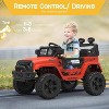 coucheta 12V Kids Ride on Truck Car with Parent Remote Control, Electric Off-Road Toy Car with Bluetooth, 3 Speed Mode and LED Lights,Battery Powered - 4 of 4