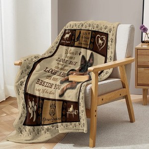 Horse Print Design Blanket, made of soft, skin-friendly wool blend for warmth. The perfect gift for equestrian enthusiasts. - 1 of 4