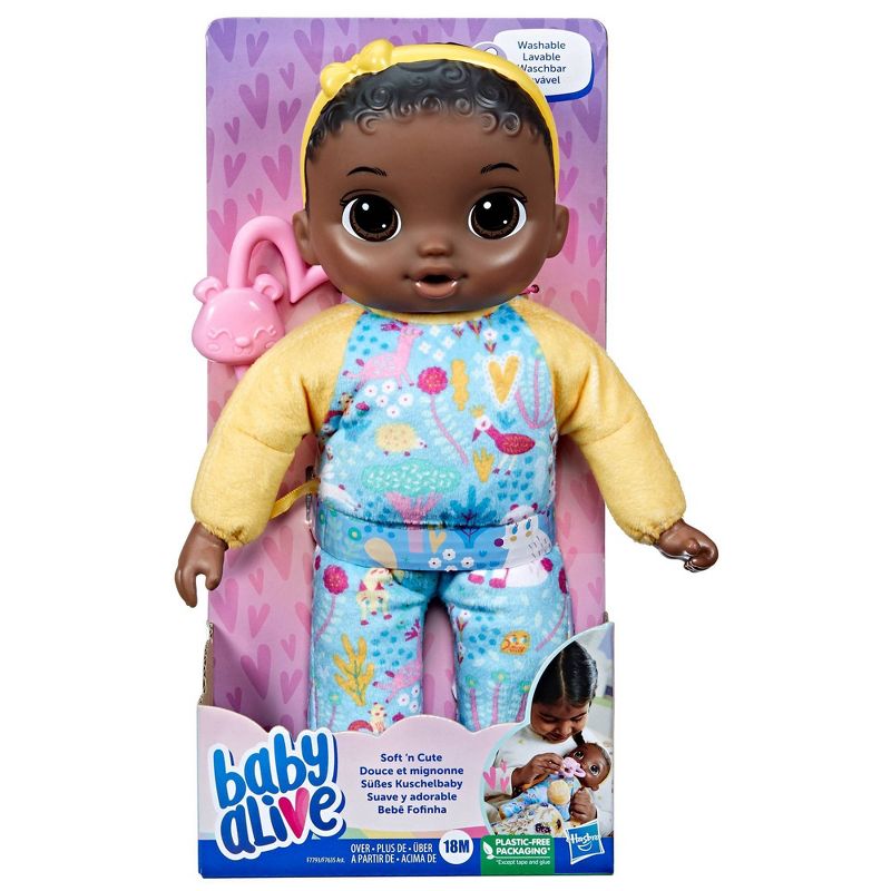 Baby Alive Sweet &#39;N Snugglier Baby Doll - Black Hair/Brown Eyes, 3 of 9