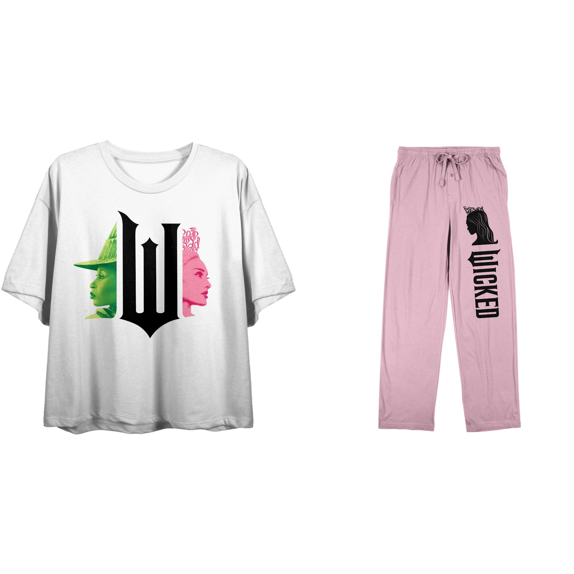 Wicked Logo Ladies Sleep Set Women's Tee and Jogger Pants