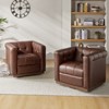 Frankie Genuine Leather Swivel Club Chair Set of 2| HULALA HOME - 2 of 4