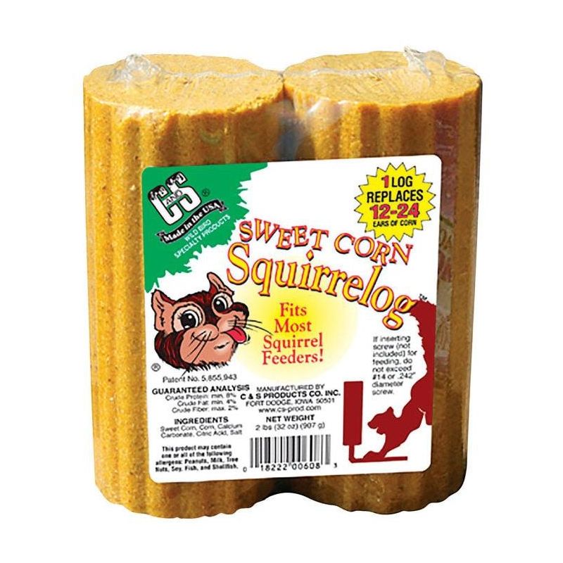 C&S Products Squirrelog Wildlife Corn Squirrel and Critter Food 32 oz, 1 of 5