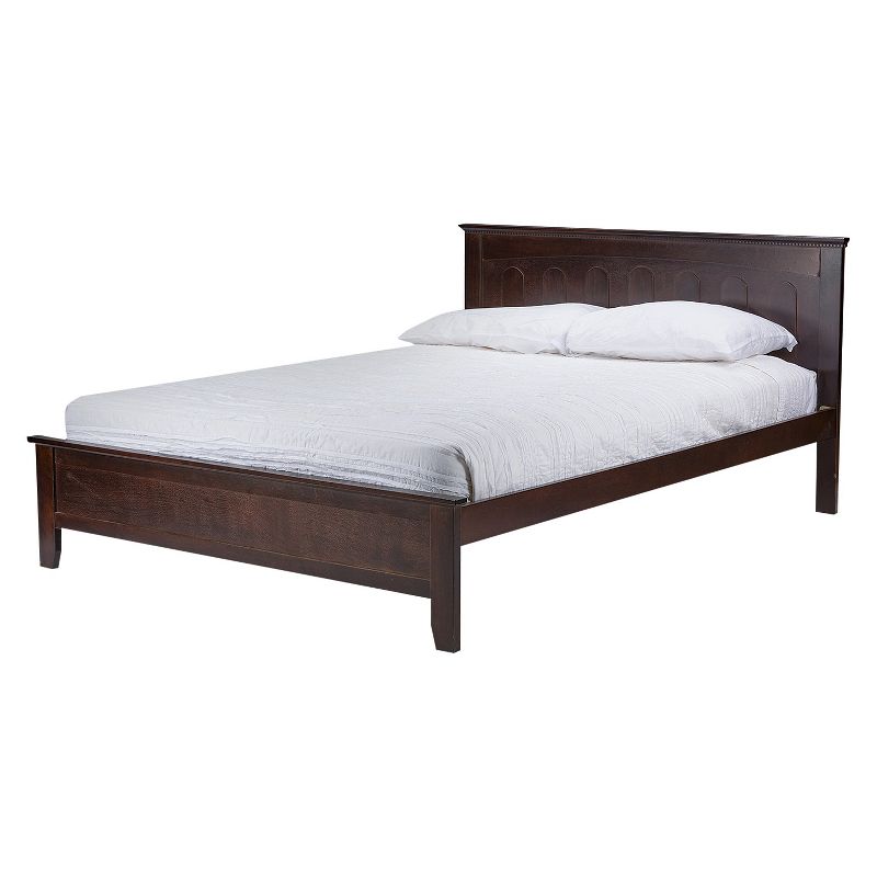 Spuma Contemporary Bed Wood/Cappuccino - Baxton Studio, 2 of 7
