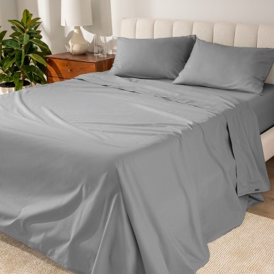300 Thread Count Organic Cotton Percale Bed Sheet Set by Bare Home