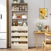 Aheaplus 80"H Pantry Cabinet with Adjustable Shelves and Drawers - 3 of 4