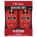 Old Spice Red Collection Swagger Scent Men's Body Wash - Cedar & Woodsy Scent - 24 fl oz/2pk