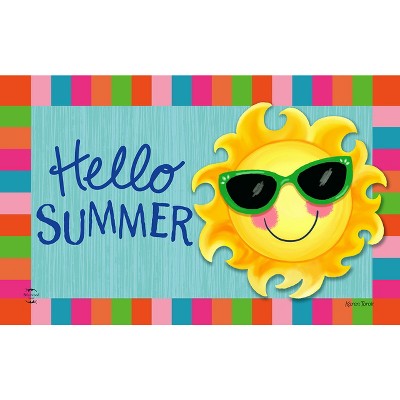Briarwood Lane Doormat 30x18 Indoor Outdoor Hello Sun Summer For Summer Doormat