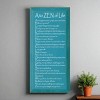 Slickblue Rustic Wall Sign – A to ZEN of Life Quote – Mindfulness & Motivation Wood Decor – 9x18 Inches, Color Options - 2 of 3