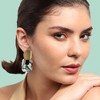 SOHI Women's Marble Drop Earrings - 3 of 3