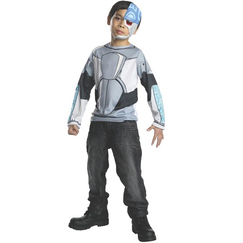 Dc Comics Cyborg Child Costume Top, Medium : Target