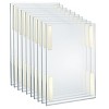 Azar Displays Self Adhesive Clear Acrylic Wall Sign Holder Frame 11" W x 17" H - Portrait / Vertical, 10-Pack - 2 of 4