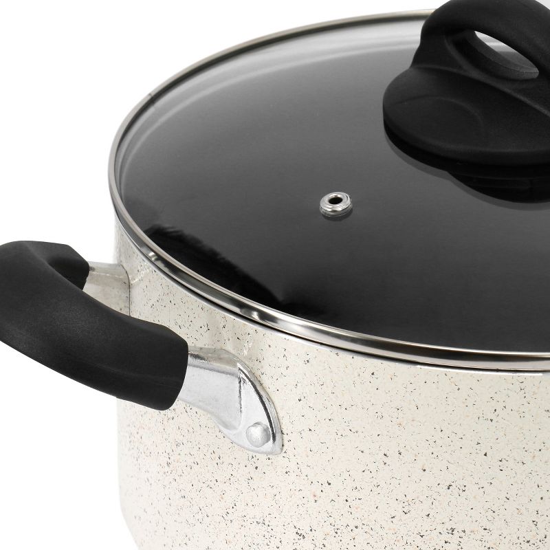 Oster Clairborne 6 Quart Aluminum Nonstick Dutch Oven with Lid in Sand, 3 of 6