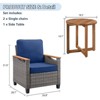 Buenhomino Outdoor PE Wicker Furniture Set – Modular Chairs, Sofas, Ottomans & Tables with All-Weather Cushions for Patio, Garden, Deck & Porch - 4 of 4