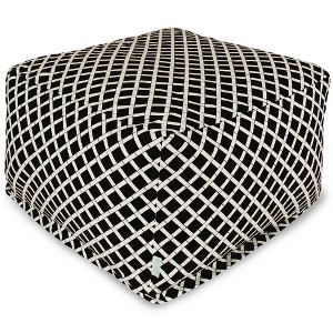 Majestic Home Goods,Ottoman Pouf Bamboo Burnt - 1 of 4