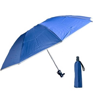 Flipo 41" Reverse Folding Windproof Pocket Umbrella With LED Flashlight - 1 of 3