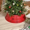 Whisen Christmas Tree Collar, Steel Tree Ring Skirt, Home Xmas Decoration for Christmas Tree - 3 of 4