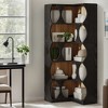 Hommoo 71" Tall L-Shaped Corner Bookcase, 5-Tier Etagere Shelf for Home Office - 3 of 4