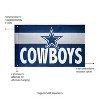 Evergreen Dallas Cowboys Burlap 3' x 5' Flag, Premium Single Sided Printed with Grommets, Printed In The USA - 3 of 4