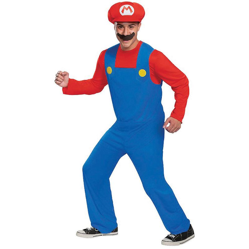 Disguise Mens Super Mario Bros. Classic Mario, 1 of 4