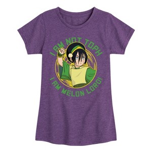 Girls' - Avatar: The Last Airbender - Toph Melon Lord Fitted Short Sleeve Graphic T-Shirt - 1 of 4