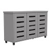 Galano 27.4 in. H x 45.6 in. W Wood Shoe Storage Cabinet (Effortless Assembly & Stylish Storage Solution) - 3 of 4
