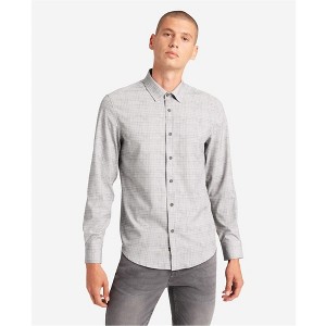 Kenneth Cole Mens Small Checkered Button Up Shirt - 1 of 2