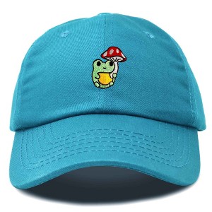 Dalix Mushroom Frog Unicorn Embroidered Cotton Dad Hat Baseball Cap Adjustable Mens Womens - 1 of 4