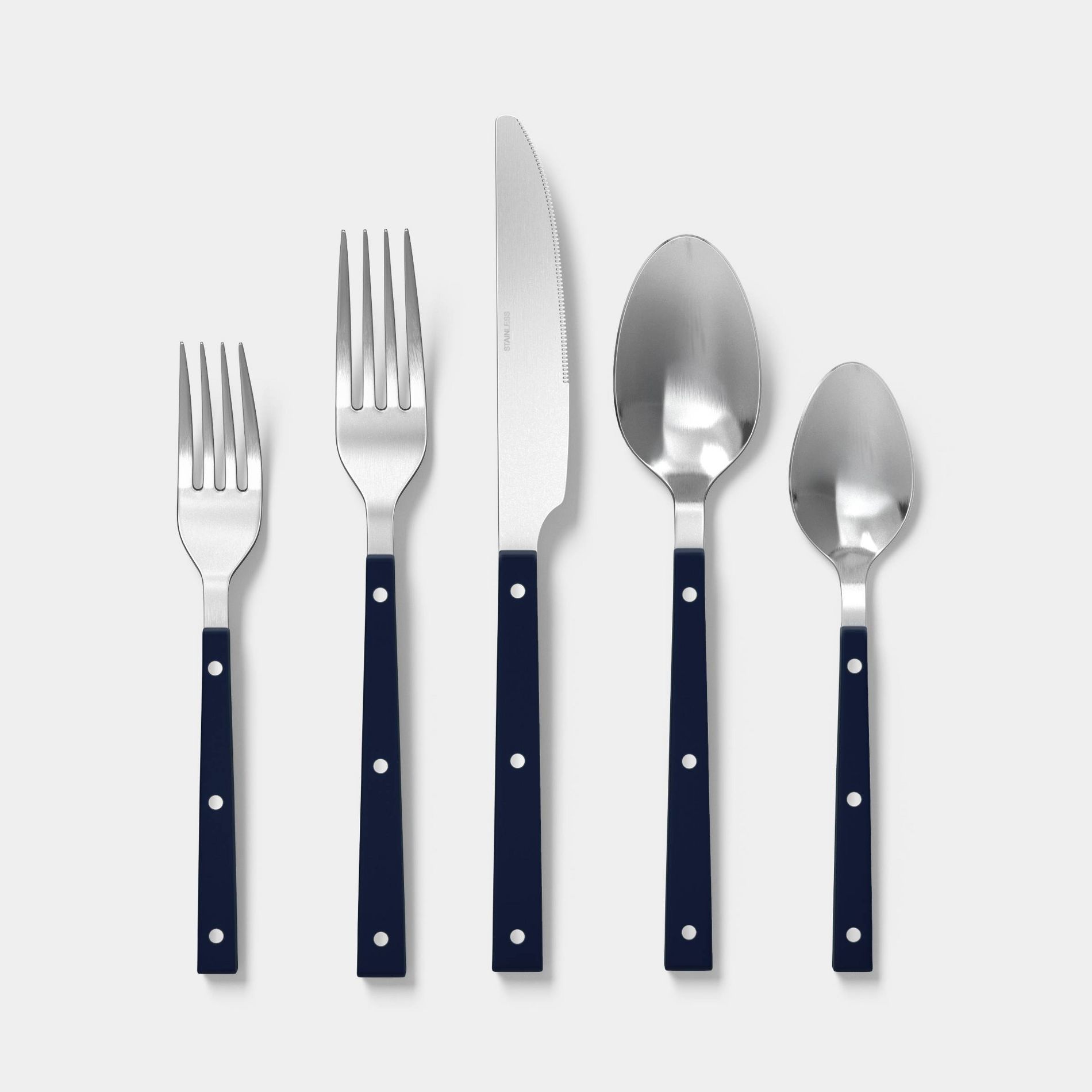 20pc Burlington Flatware Set Nighttime Blue - Threshold™
