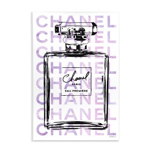 Stupell Industries Glam Black Purple Perfume Bottle, 10" x 15" - 1 of 4