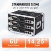 VEVOR 6U Rack Case, Standard 14 in Depth, Server Rack Cabinet with ABS Construction Handle Heavy-Duty Twist Butterfly Latches, Black - 4 of 4