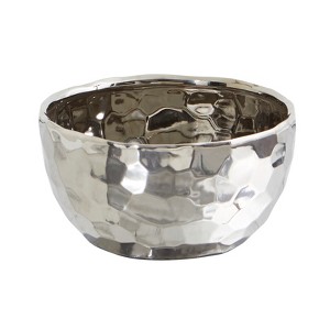 Nearly Natural 8.75-in Designer Silver Bowl - 1 of 1