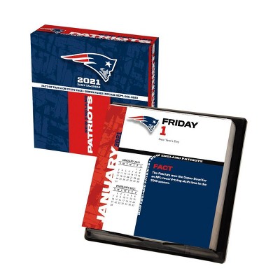  NFL New England Patriots 5.25"x5.25" Daily Boxed Calendar 