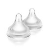 Lansinoh NaturalWave Baby Bottle Nipples, Medium Flow, 2 Ct