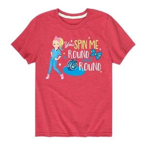 JoJo Siwa You Spin Me Round And Round Short Sleeve Graphic T-Shirt - Heather Red - 3T - 1 of 3