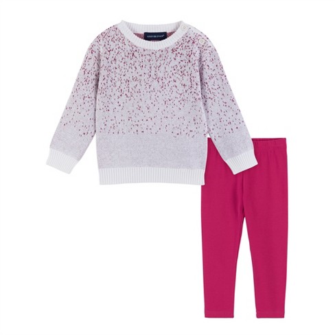 Andy & Evan Infant Girls Ombre Sweater Set Pink, Size 3-6 Months