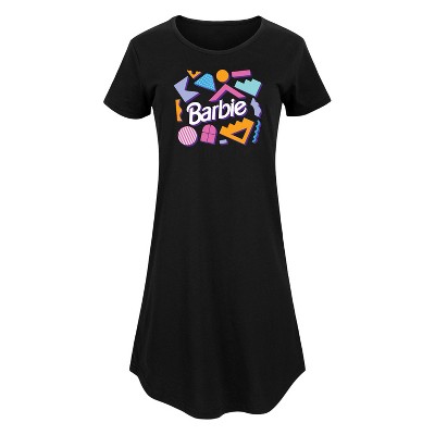 Women's - Barbie - Retro Shapes Graphic T-shirt Dress