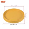 Unique Bargains Indoor Ceramic Round Plant Pot Saucers Tray 2 Pcs - 2 of 4