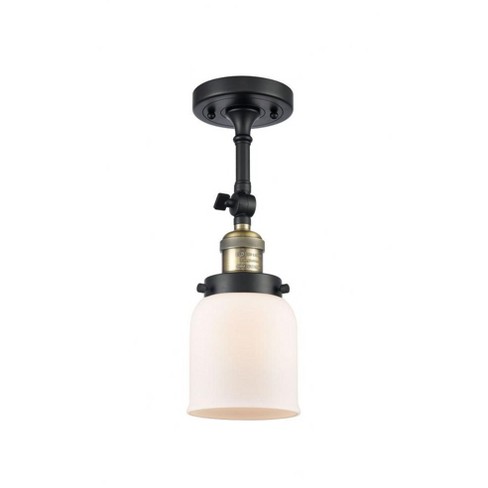 Innovations Lighting Bell 1 - Light Semi-Flush Mount in  Black Antique Brass - image 1 of 1