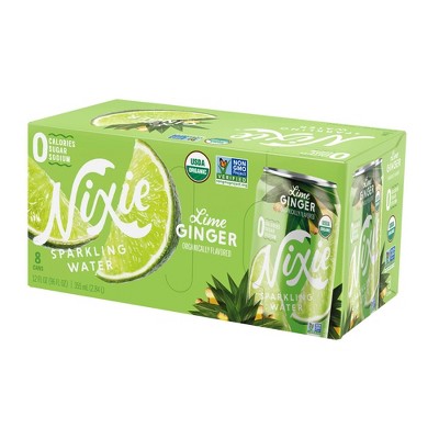 Nixie Lime Ginger Sparkling Water - 8pk/12 fl oz Cans