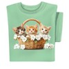 Collections Etc Spring Kitten Basket Short Sleeve Graphic T-Shirt - 4 of 4
