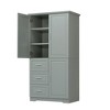 Maliang 32.6 x 19.6 x 62.2" Decorative Storage Cabinet with 3 Doors and 3 Drawers - 4 of 4