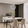C Cattleya 10-Light 18.5inch Chrome 3000K LED Chandelier Pendant Light - 4 of 4