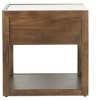 Adeline 1 Drawer Nightstand - Dark Chocolate - Safavieh. - 3 of 4