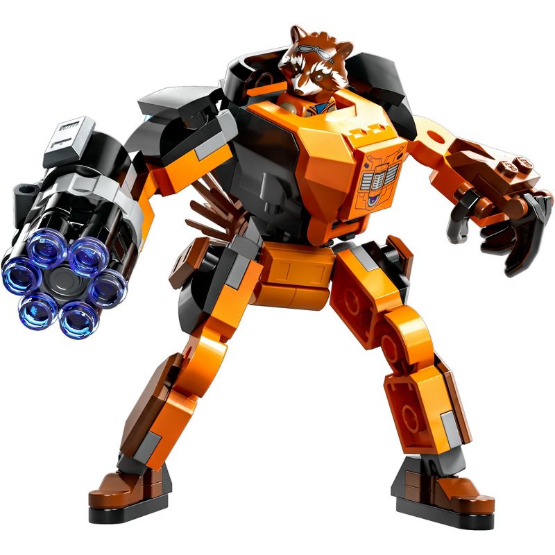 LEGO Marvel Rocket Mech Armour Superhero Action Figure 76243, 3 of 10