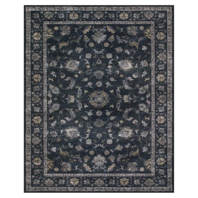 Lahome Vintage Vine Center Full Coverage Short Pile Velvet Rectangular Indoor Area Rug