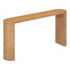 Simple Modern Wooden Porch Console Table,Semi Cylindrical Legs Design Console Table,Console Table For Entrance Living Room-Cuddlewood - 3 of 4